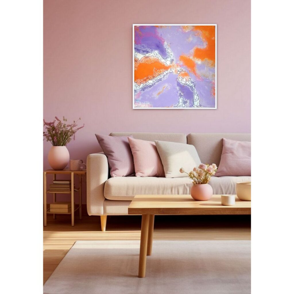 Orange Simple World Art Day Instagram Post